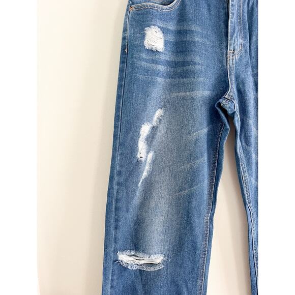 Midiross | Wide Leg Distressed Jeans | Sz M - Picture 3 of 8